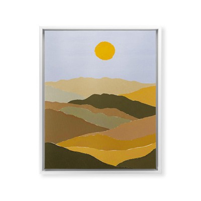 Alisa Galitsyna Beautiful Fall Colors 8" x 10" White Framed Canvas - Society6