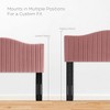 Modway Brielle Twin Headboard - Channel Tufted Performance Velvet Upholstered Headboard with Vertical Lines and Soft Padding - 3 of 4