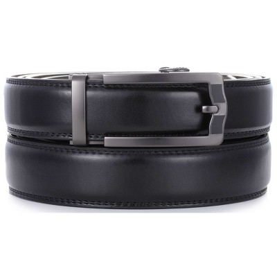 Mio Marino Men's Netted Leather Ratchet Belt