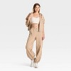 Women's Barrel Leg Fleece Jogger Sweatpants - JoyLab™ - 3 of 3