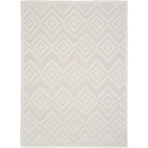Nourison Versatile Solid Diamond Indoor Outdoor Flatweave Area Rug - 1 of 4
