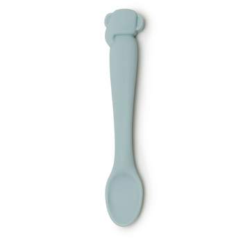 Béaba 4 Ergonomic First Age Spoons Set - Silicone - Grey and Sage - Handy  for Adults and Delicate for Children unisex (bambini)