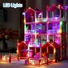 Skirfy Doll House for Girls 14 Rooms Playhouse with 2 Dolls Toy Figures, Princess Dollhouse with Furniture & Rooms Accessories & Slide and Lights,Pink - 4 of 4