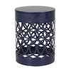 PAGED Modern Round Outdoor Side Table,Iron Patio End Tables for Backyard,Pool, Indoor Companion,Durable and Stable - 4 of 4