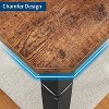 78.7" Farmhouse Dining Table for 6-8 People - Rustic Industrial Kitchen Table with Sturdy Metal Frame & Chamfered Corners Vintage & Black - 4 of 4