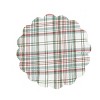C&F Home Edith Round Quilted Reversible Holly Botanical Placemats Set of 6, 17" - 4 of 4