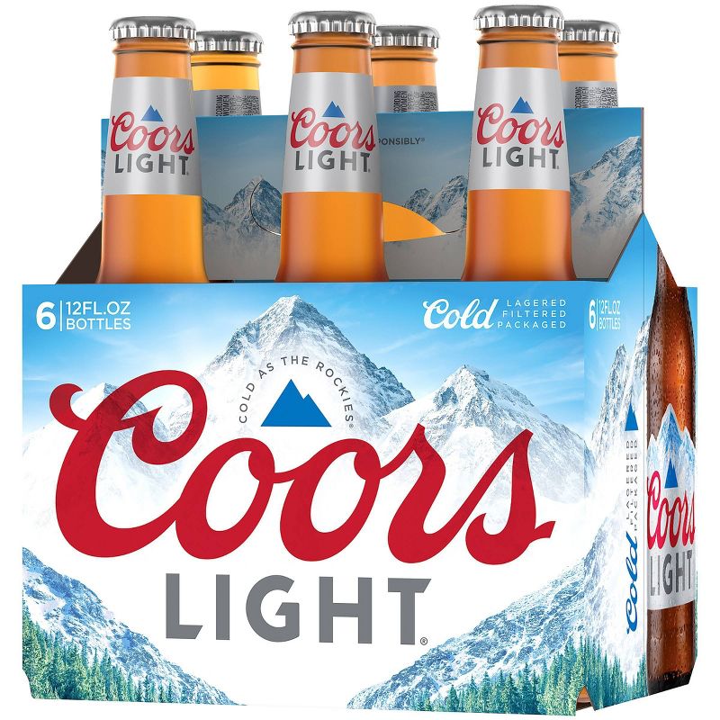 Coors Light Beer - 6pk/12 fl oz Bottles, 5 of 7