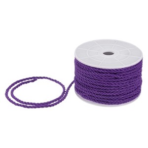 Unique Bargains Soft Polyester Twisted Silk Decorative Craft Cord Trim Cord Rope 22 Yards 1 Pc - 1 of 4