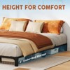 Heavy Duty Metal Platform Bed Frame with Durable Iron Slat Support and Legs - 4 of 4