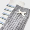 Women's Pointelle with Bow & Striped 2pk Mid Crew Socks - Wild Fable™ - 3 of 3