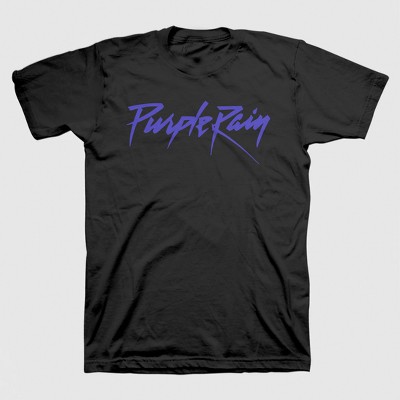 Men's Prince Purple Rain Short Sleeve Graphic Crewneck T-shirt - Black :  Target