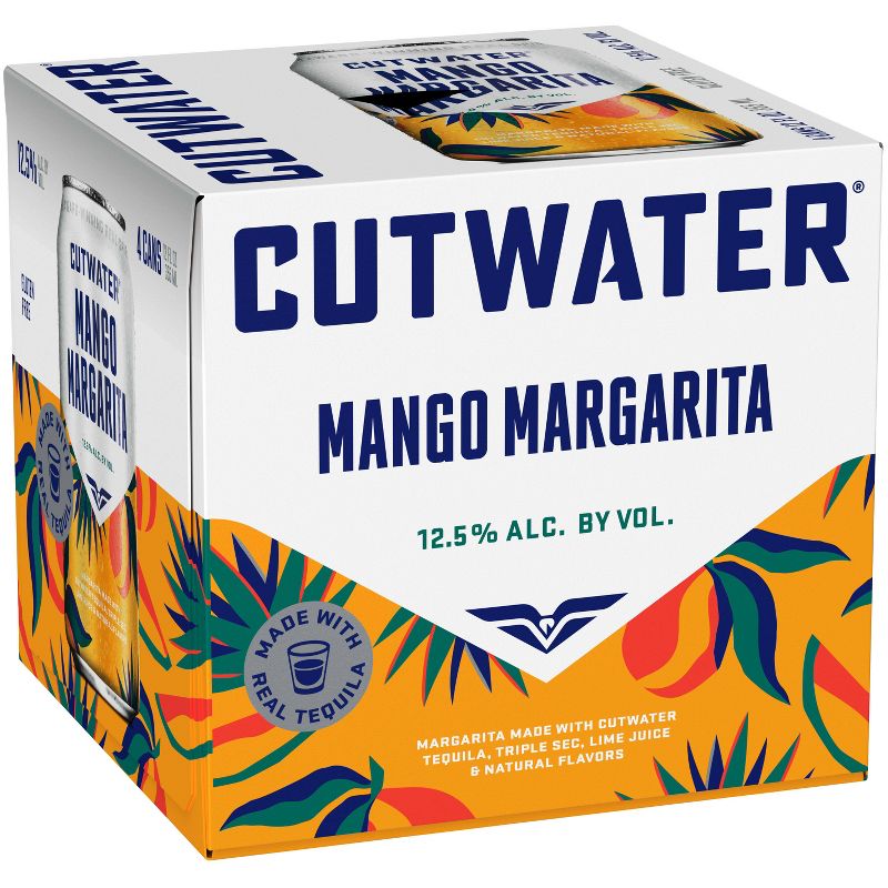 Cutwater Mango Margarita Cocktail - 4pk/12 fl oz Cans, 3 of 13