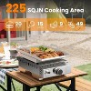 ZAFRO Portable Propane Griddle, 8000BTU Tabletop Portable Propane Gas Grill with One Burner, Stainless Steel Flat Top Grill, Outdoor Cooking - 4 of 4