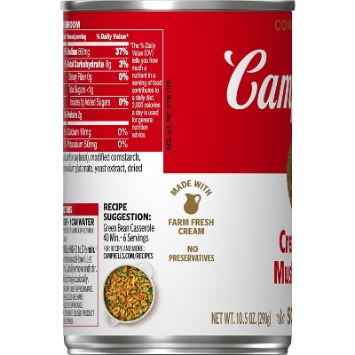 Campbell's Condensed Cream of Mushroom Soup - 10.5oz