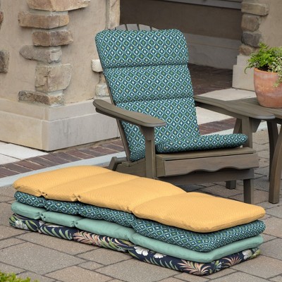 Alana Tile Blue and Green Outdoor Adirondack Chair Cushion