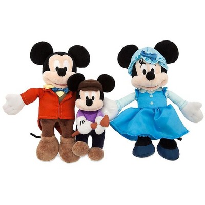 christmas mickey and minnie plush