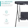 WhizMax Swing Chair Ultimate Comfort Outdoor Double Swing with Sunshade Canopy - 4 of 4