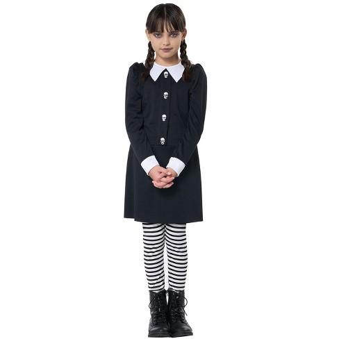 Rubie's Costumes Small The Addams Family Wednesday Addams Polyester Girls'  Costume in the Costumes department at