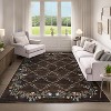 Acekool Washable Floral Area Rug, Non-Slip Low Pile Soft Carpet, Stain Resistant Indoor Rug for Living Room, Bedroom, Dining Room - 3 of 4