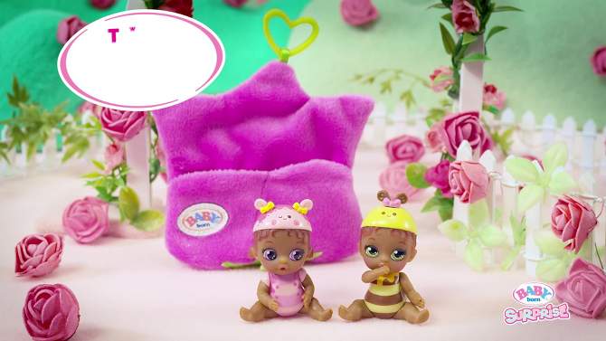 Baby Born Surprise Mini Babies &#8211; Unwrap Surprise Twins or Triplets Collectible Baby Dolls, 2 of 8, play video