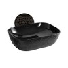 ALFI  Isabella Plus Collection Rectangular Above Mount Basin with an Embossed Exterior, Smooth Interior, and Center Drain - 3 of 3