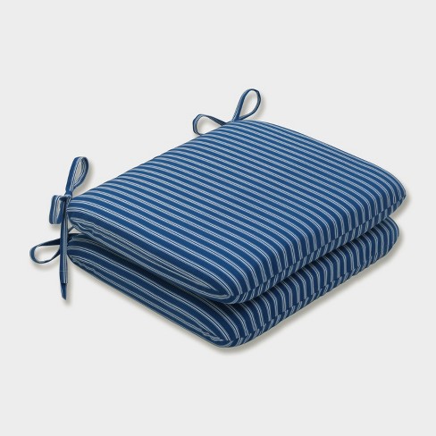 Blue & White Stripe Seat Pads
