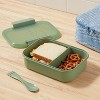 Plastic Bento Box with Utensil - Room Essentials™ - 2 of 3