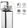 COZONY 8 Gallon Kitchen Trash Can, 30L Stainless Steel Square Step Recycling Bin with Soft-Close Lid, for Bathroom, Dining Room & Office - 2 of 4