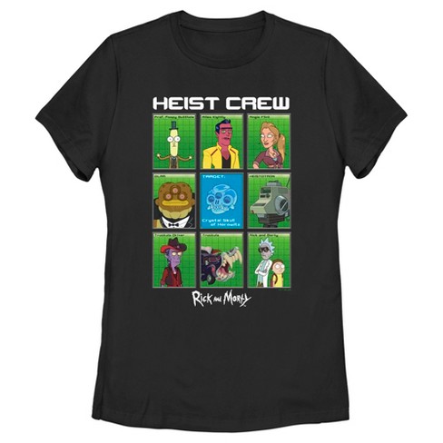 Women's Rick And Morty Featuring The Heist Crew T-Shirt - image 1 of 4