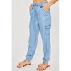 Women's Tencel Jogger Pants - LOVE TREE - 2 of 4