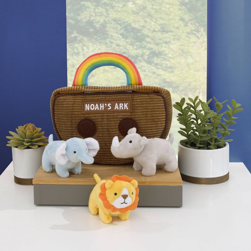 Little Love by NoJo Noah&#39;s Ark Toy Set - Rainbow Plush - 4pc, 5 of 6