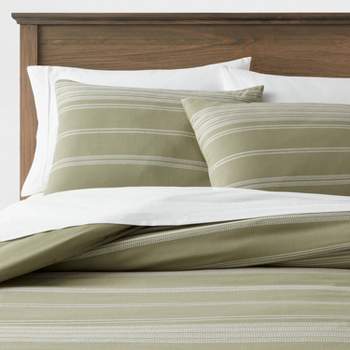 Cotton Woven Stripe Duvet Cover & Sham Set - Threshold™