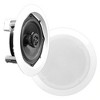 Pyle Round Flush Mount In-Wall or Ceiling High Quality Home Audio Subwoofer Speaker System, Pair of 2 - image 2 of 4