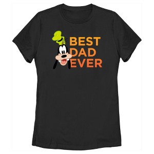 Women's Mickey & Friends Father's Day Best Goofy Dad Ever T-Shirt - 1 of 4