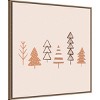 Amanti Art 30"x30" Winter Trees Illustration by Orara Studio Framed Canvas Wall Art Print - 2 of 4