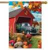 Harvest Bridge Autumn House Flag Pickup Truck Fall 28" x 40" Briarwood Lane - 2 of 4