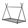 TIRAMISUBEST Metal Twin Size House Platform Bed with Triangle Structure, Modern Platform Bed Frame with Metal Slats Support - 4 of 4