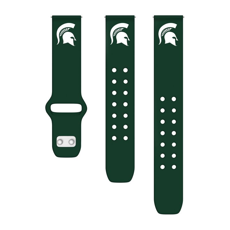 NCAA Michigan State Spartans Samsung Watch Compatible Silicone Band  , 2 of 4