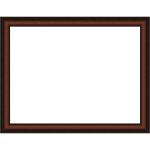 Amanti Art Cyprus Walnut Narrow Framed Dry Erase Magnetic Board - 1 of 4