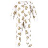 Hudson Baby Girls Cotton Sleep and Play, Pink Teddy Bear - 3 of 4