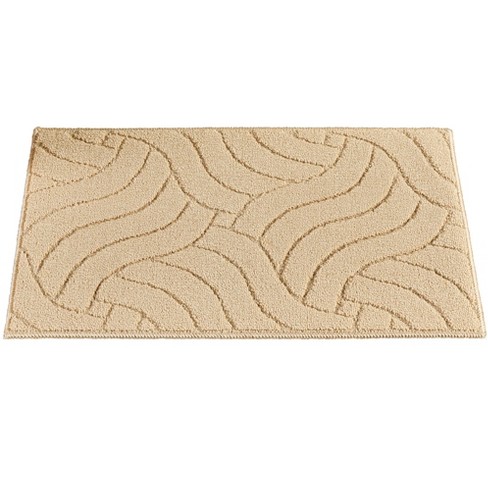 Collections Etc Wave Embossed Design Skid-Resistant Accent Rug - image 1 of 4