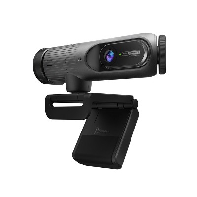 j5create 2K AI-Powered Webcam with Wireless Microphone and Auto-Focus, JVU300