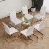 PAGED Upholstered Dining Chairs Modern Living Room Chairs Comfortable Kitchen Chairs with Metal Legs for Living Room - 2 of 4