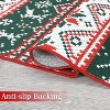 Christmas Runner Rug Washable Non-Slip Snowman Carpet, Soft Low Pile Decorative Kitchen Floor Mat for Bedroom or Entryway - 4 of 4