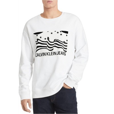 Calvin Klein Mens Flag Sweatshirt