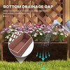 Chic Crate - 53" Tall Trellis Raised Garden Bed with Drainage - Freestanding Wood Planter for Vines/Climbing Plants/Flowers - Honey Oak - 4 of 4