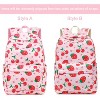 Backpack for Preschool Girls Strawberry Cherry Kindergarten Bookbag 15 inch Toddler Trave school bag - 2 of 4