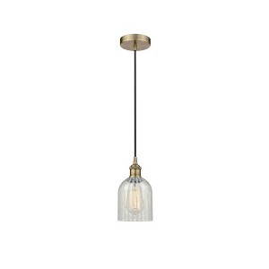 Caledonia - 1 Light Cord Hung Mini Pendant In Industrial Style-9.75 Inches Tall and 5 Inches Wide - 1 of 1