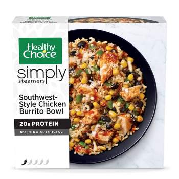 Healthy Choice Frozen Simply Steamers Southwestern Style Chicken Burrito Bowl - 9.5oz