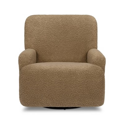 Cortado Shearling Swivel Recliner with Metal Frame